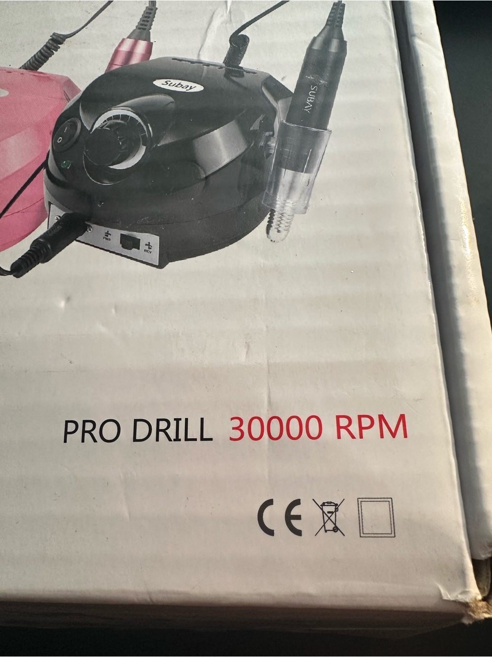 Suhay Pro Drill 30000 RPM Electric Nail Drill – Black